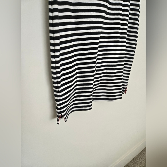 Lauren Ralph Lauren black and White Striped Cotton Dress Preppy Timeless Syle| M - Picture 5 of 5